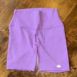 ALO Yoga Lavender Bike Shorts